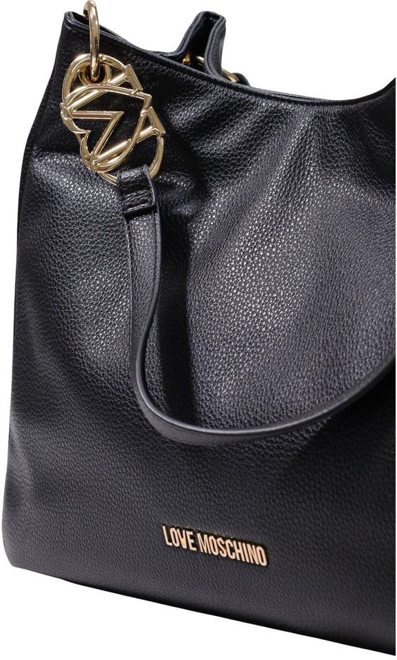 Love Moschino Black Polyethylene Handbag Zwart