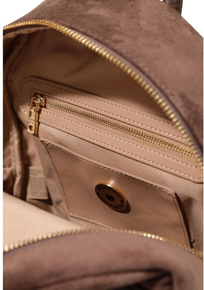 Love Moschino Brown Polyester Backpack Bruin