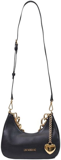 Love Moschino Black Polyester Handbag Zwart