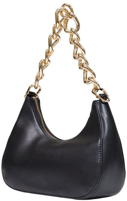 Love Moschino Black Polyester Handbag Zwart