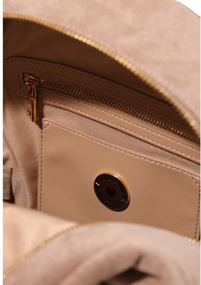 Love Moschino Beige Polyester Backpack Beige