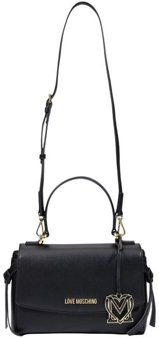 Love Moschino Black Polyethylene Handbag Zwart
