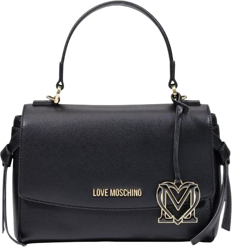 Love Moschino Black Polyethylene Handbag Zwart