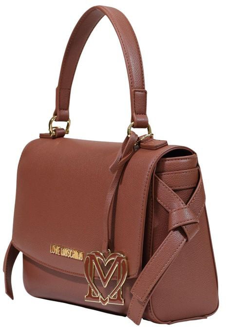 Love Moschino Brown Polyethylene Handbag Bruin