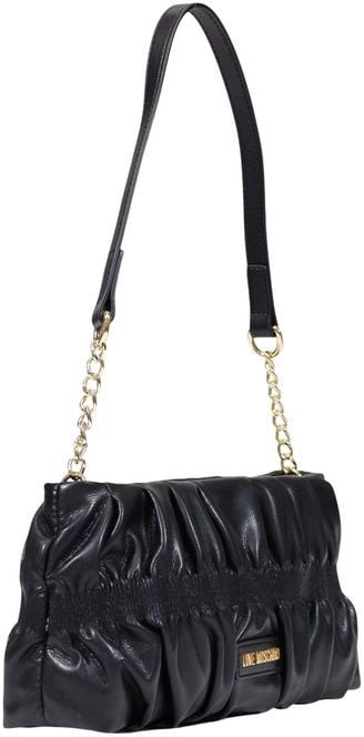 Love Moschino Black Polyethylene Handbag Zwart
