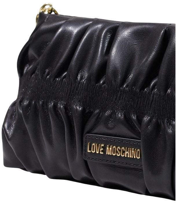 Love Moschino Black Polyethylene Handbag Zwart