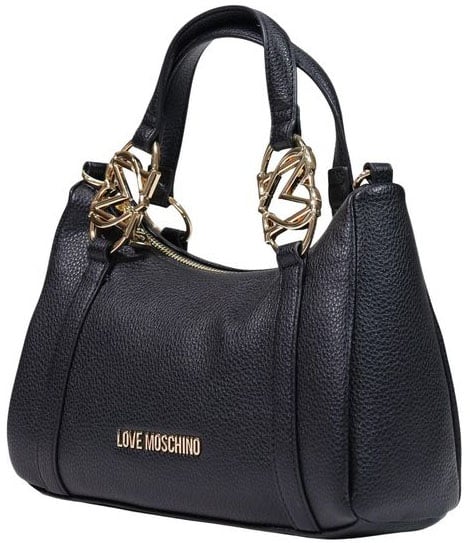 Love Moschino Black Polyethylene Handbag Zwart