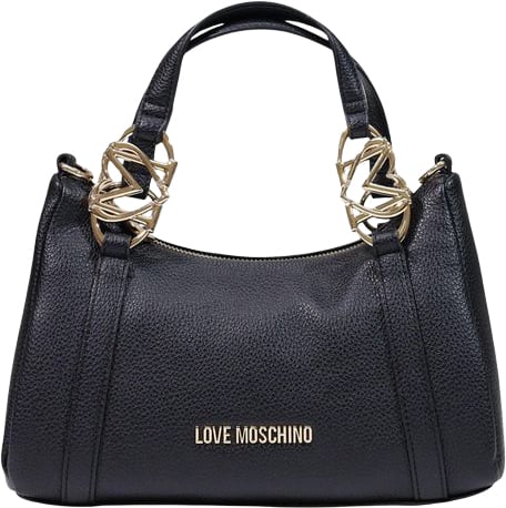 Love Moschino Black Polyethylene Handbag Zwart