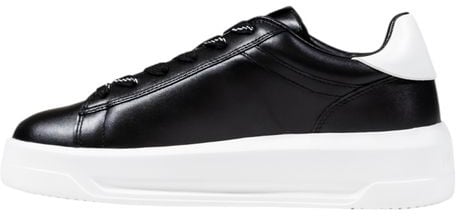 Love Moschino Black And White Synthetic Chunky Sneakers Zwart