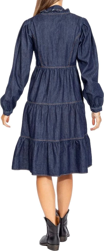 Love Moschino Dress Blue Woman Blauw