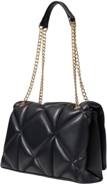 Love Moschino Black Polyethylene Handbag Zwart