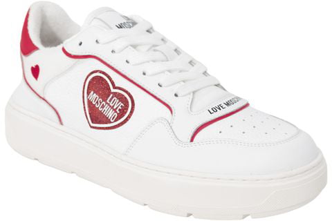 Love Moschino Multicolor Polyethylene Low Top Sneakers Rood