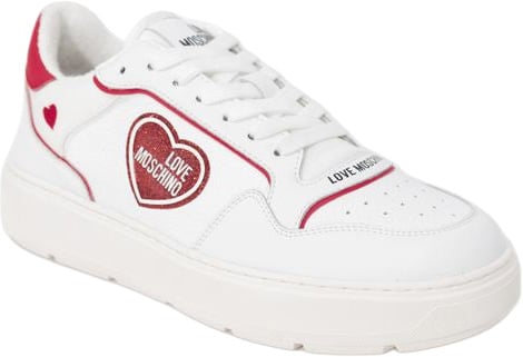 Love Moschino Multicolor Polyethylene Low Top Sneakers Rood