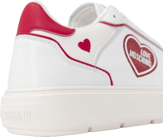 Love Moschino Multicolor Polyethylene Low Top Sneakers Rood