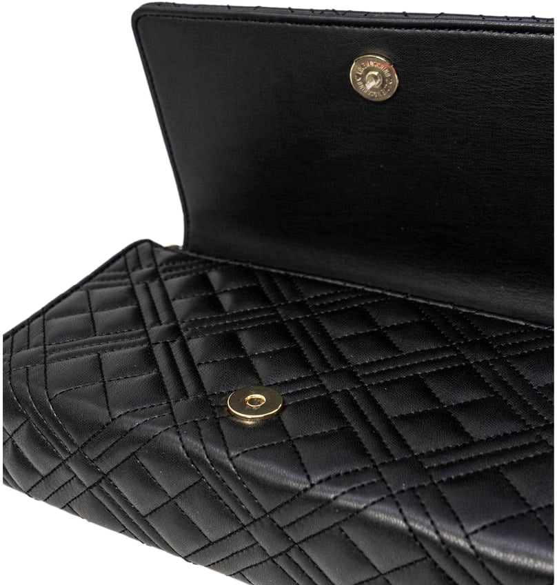 Love Moschino Black Polyethylene Handbag Zwart