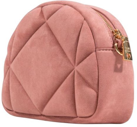 Love Moschino Pink Suede Leather Handbag Roze