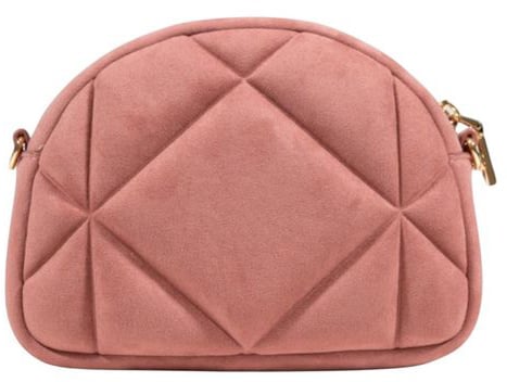 Love Moschino Pink Suede Leather Handbag Roze
