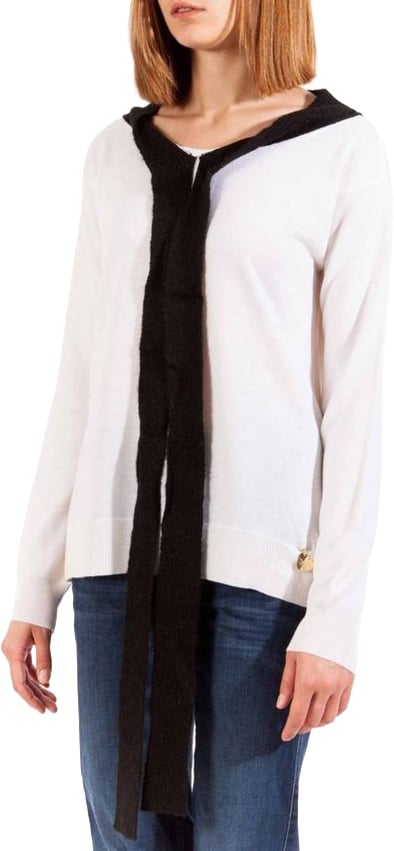 Love Moschino White Wool Women Sweater Zwart