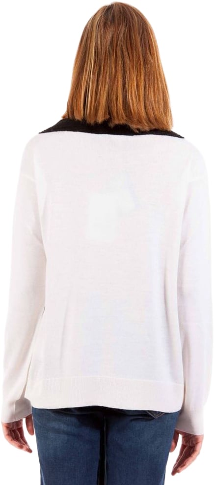 Love Moschino White Wool Women Sweater Zwart