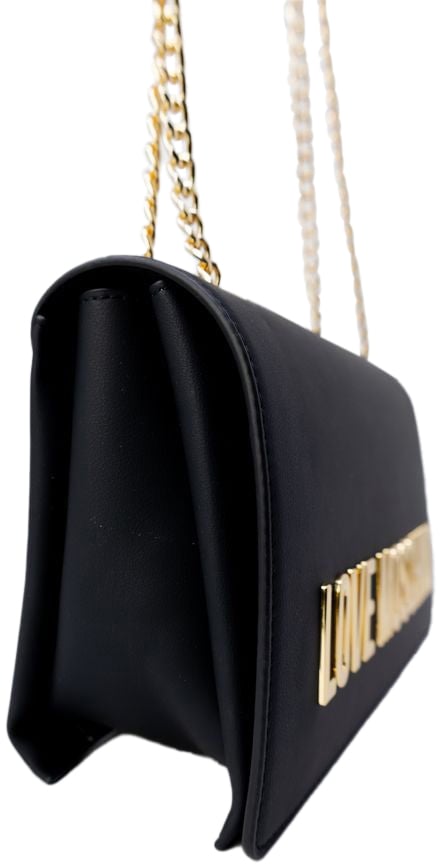 Love Moschino Love Moschino Black Polyethylene Handbag Zwart