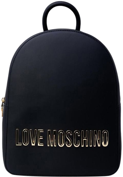 Love Moschino Love Moschino Black Polyethylene Backpack Zwart