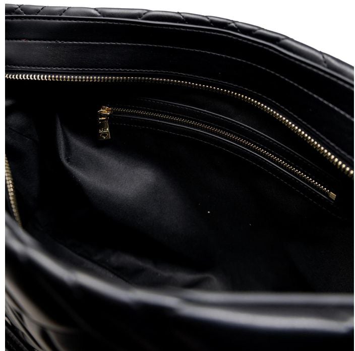 Love Moschino Love Moschino Black Polyethylene Handbag Zwart