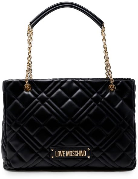 Love Moschino Love Moschino Black Polyethylene Handbag Zwart