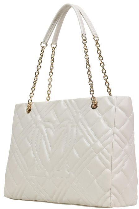 Love Moschino Love Moschino Beige Polyethylene Handbag Wit