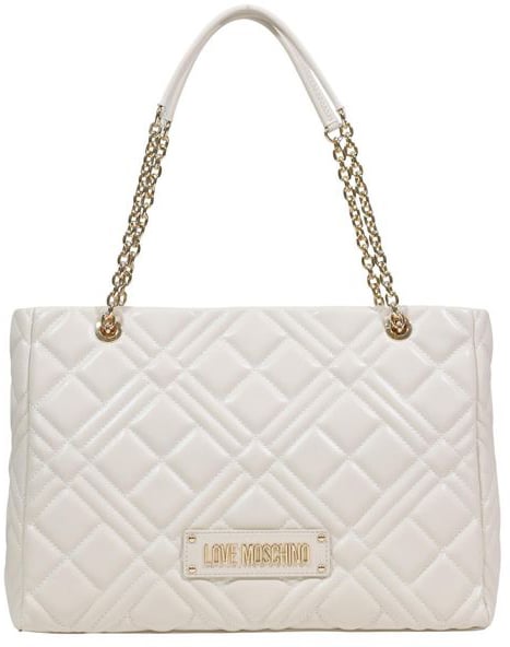 Love Moschino Love Moschino Beige Polyethylene Handbag Wit