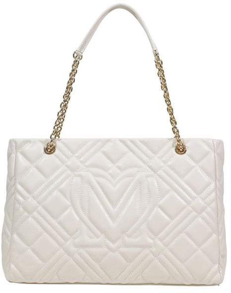 Love Moschino Love Moschino Beige Polyethylene Handbag Wit