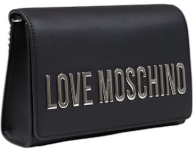 Love Moschino Love Moschino Black Polyethylene Handbag Zwart