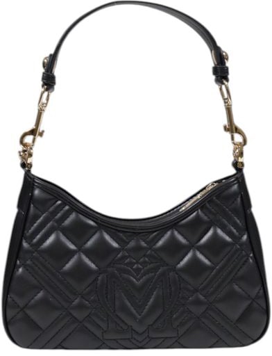 Love Moschino Love Moschino Black Polyethylene Handbag Zwart