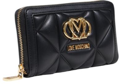 Love Moschino Love Moschino Black Polyethylene Wallet Zwart
