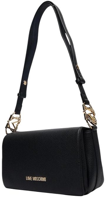 Love Moschino Love Moschino Black Polyethylene Handbag Zwart