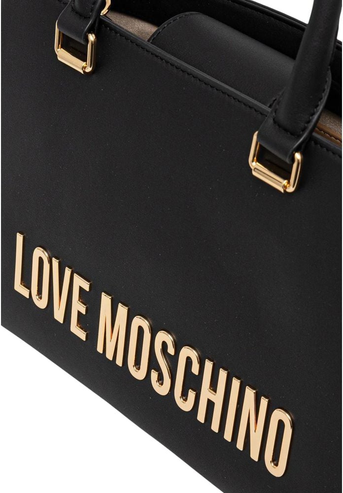 Love Moschino Love Moschino Bicolor Polyethylene Handbag Paars