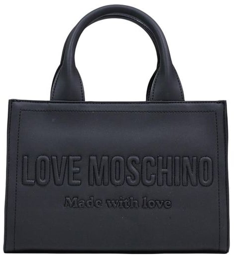 Love Moschino Love Moschino Black Polyethylene Handbag Zwart