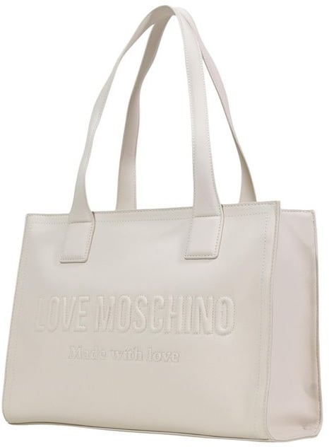 Love Moschino Love Moschino Beige Polyethylene Handbag Wit