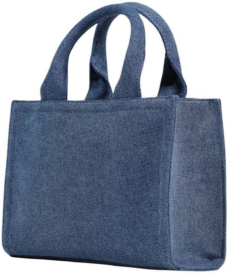 Love Moschino Love Moschino Blue Cotton Handbag Blauw