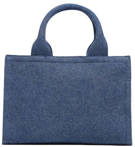 Love Moschino Love Moschino Blue Cotton Handbag Blauw