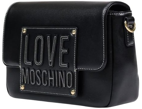Love Moschino Love Moschino Black Polyethylene Handbag Zwart