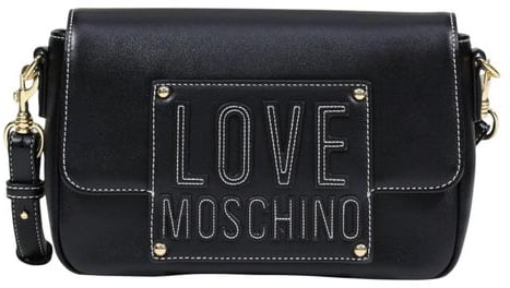Love Moschino Love Moschino Black Polyethylene Handbag Zwart