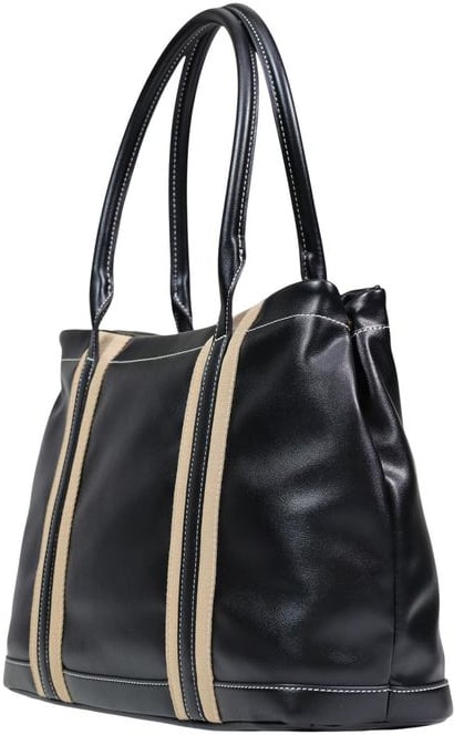 Love Moschino Love Moschino Black Polyethylene Handbag Zwart
