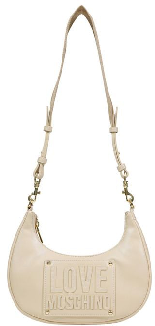 Love Moschino Love Moschino Cream Polyethylene Handbag Roze