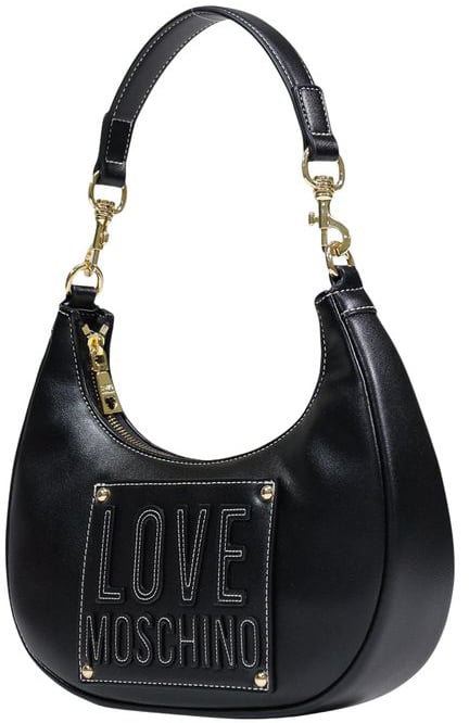 Love Moschino Love Moschino Black Polyethylene Handbag Zwart