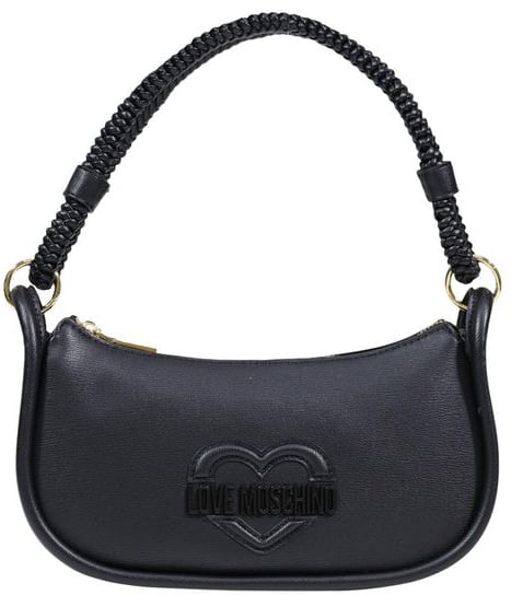 Love Moschino Love Moschino Black Polyethylene Handbag Zwart