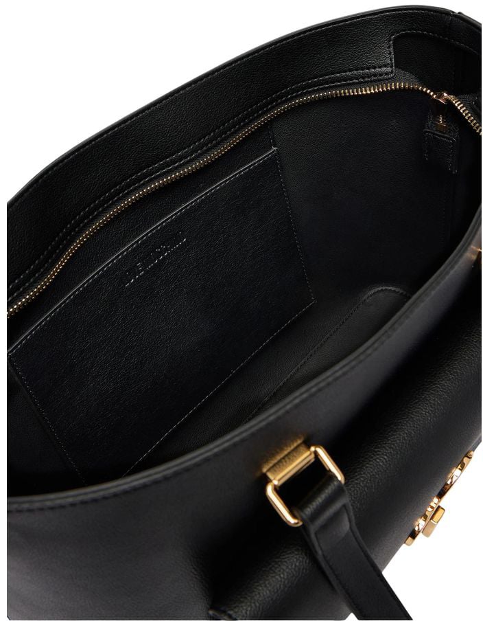 Love Moschino Love Moschino Black Polyethylene Handbag Zwart