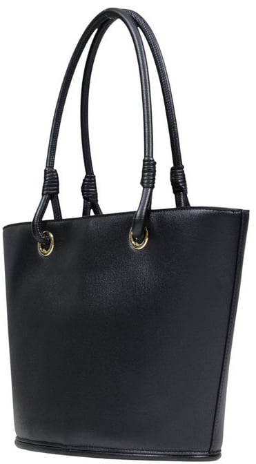 Love Moschino Love Moschino Black Polyethylene Handbag Zwart