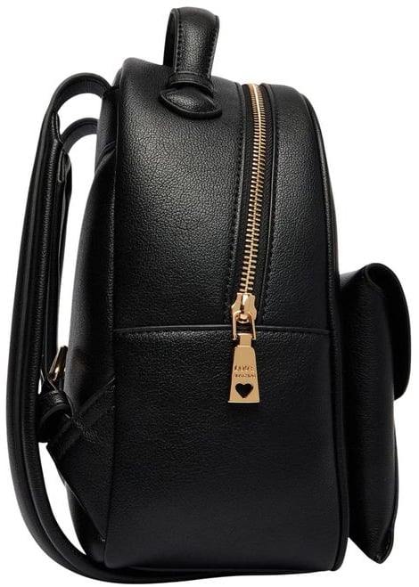 Love Moschino Love Moschino Black Polyethylene Backpack Zwart