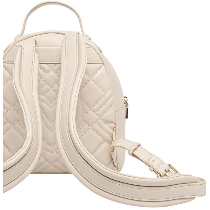 Love Moschino Love Moschino Beige Polyethylene Backpack Beige