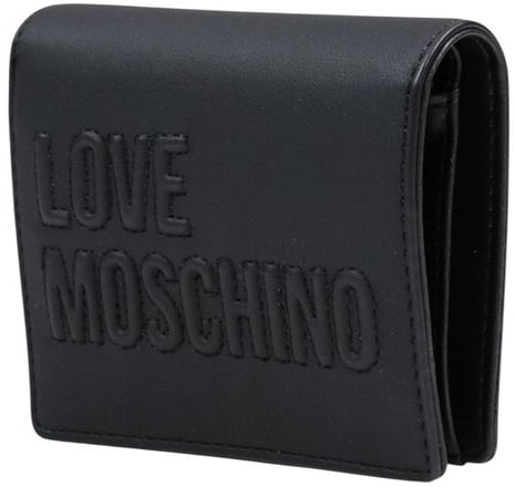 Love Moschino Love Moschino Black Polyethylene Wallet Zwart